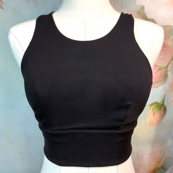 Lululemon Black Wunder Train Long Line Athletic Bra - Picture 1 of 4